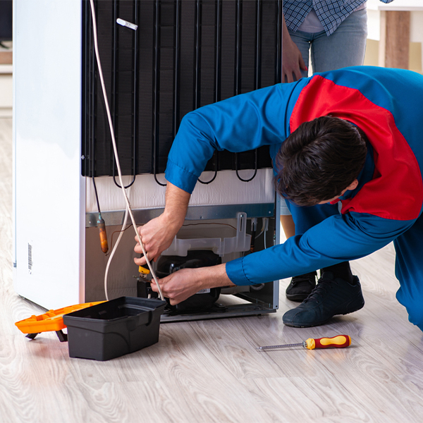 how much do you charge for refrigerator repair services in Springbrook IA